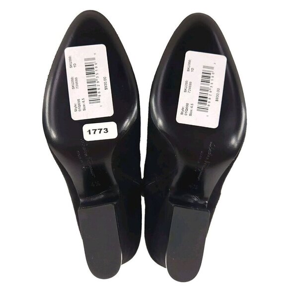 Salvatore Ferragamo Shirin Suede Ankle Boots US 4.5 34.5 Black New - Picture 6 of 14